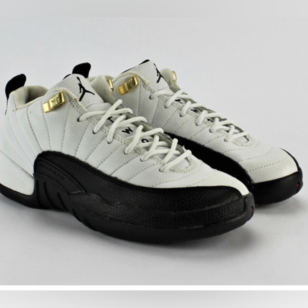 Vintage Air Jordan 12 Retro Low GS White Black Taxi Yellow 2004 size 6 - Picture 13 of 16